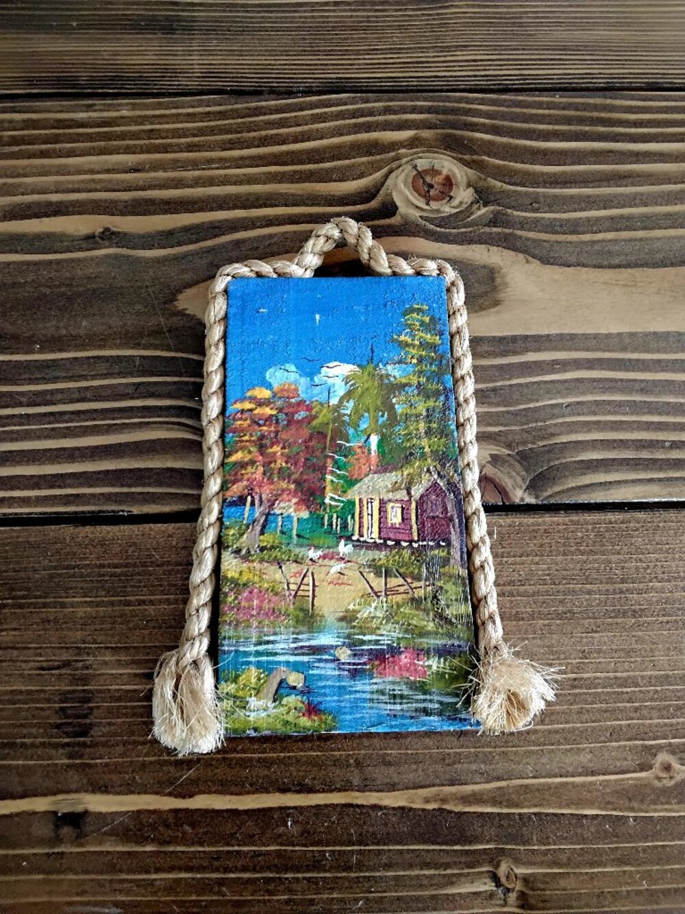 Punta Cana Handpainted Colorful Artwork on Wood